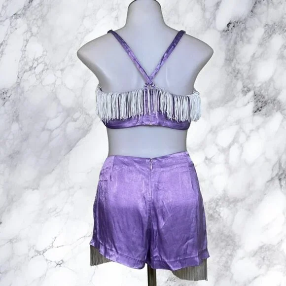 Michael Costello xREVOLVE Jasmine Top and Skort - Purple - Picture 6 of 12
